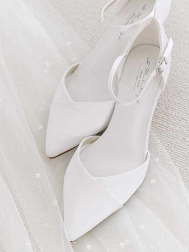 summer garden wedding bridal shoes